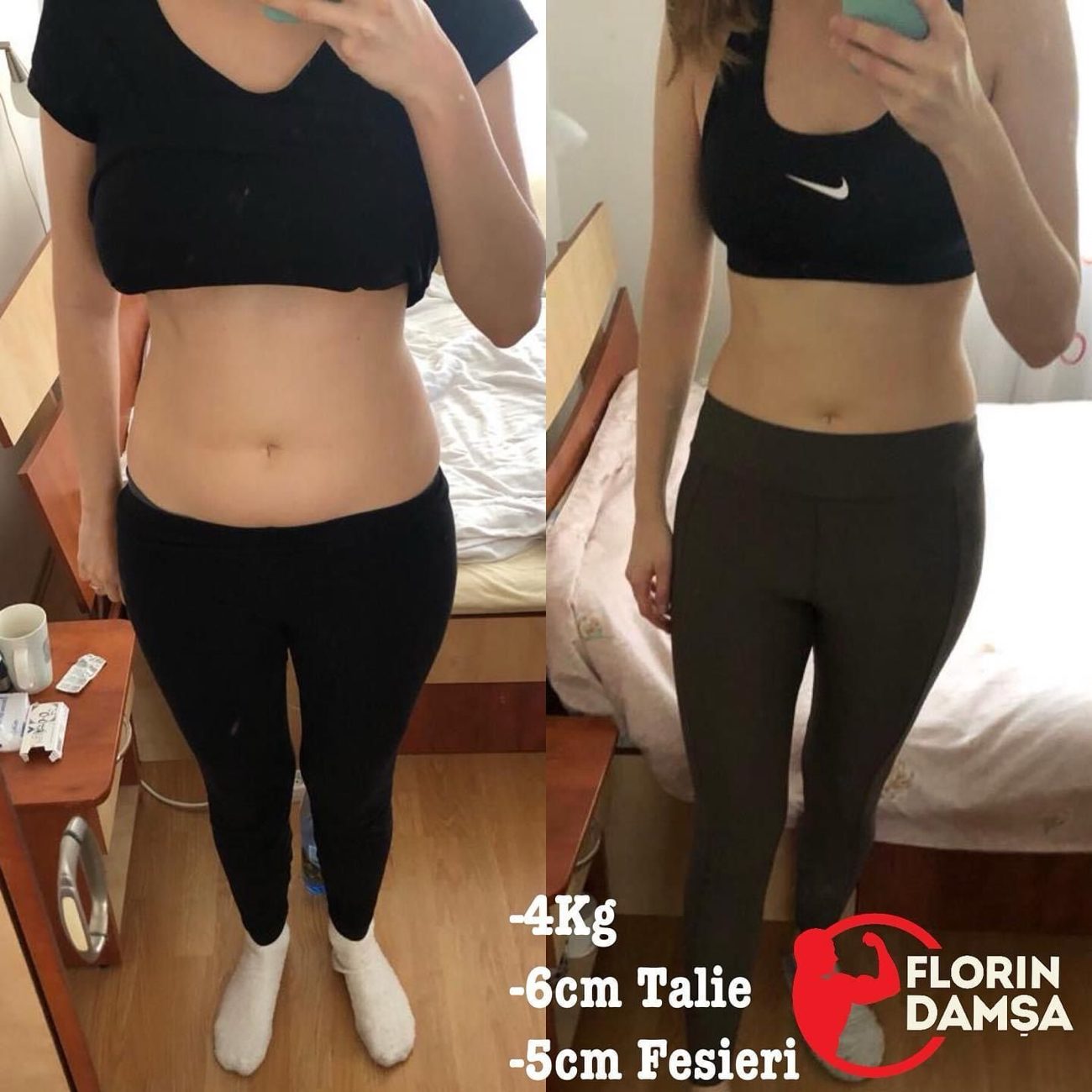 Transformare, minus 4 kg și minus 6 cm talie